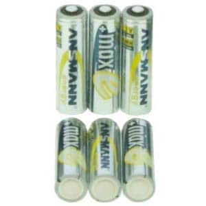 Batteries 6 x AA NiMH MaxE
